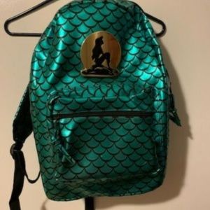 VINTAGE TURQUOISE ARIEL /DISNEY'S THE LITTLE MERMAID SOFT BACKPACK W/ HARDWARE